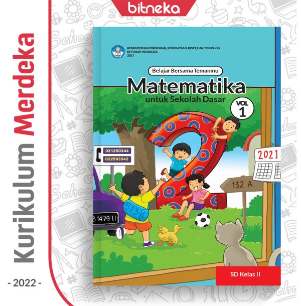 Buku Belajar Bersama Temanmu Matematika SD/MI Kelas 2 vol 1 - DIKBUD (K-Merdeka)